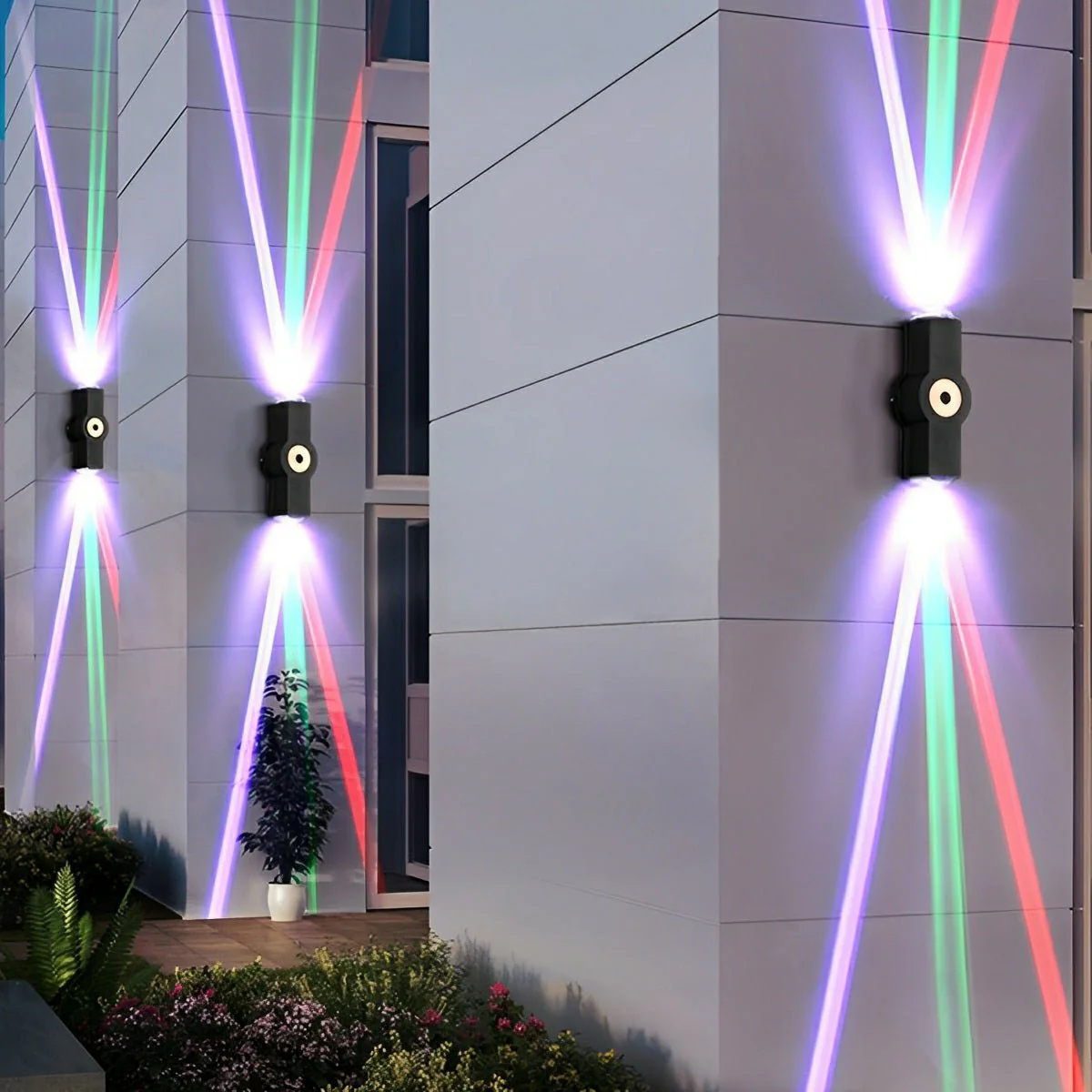 Modern Waterproof Black Outdoor LED Wall Lights Spotlights - Image 5