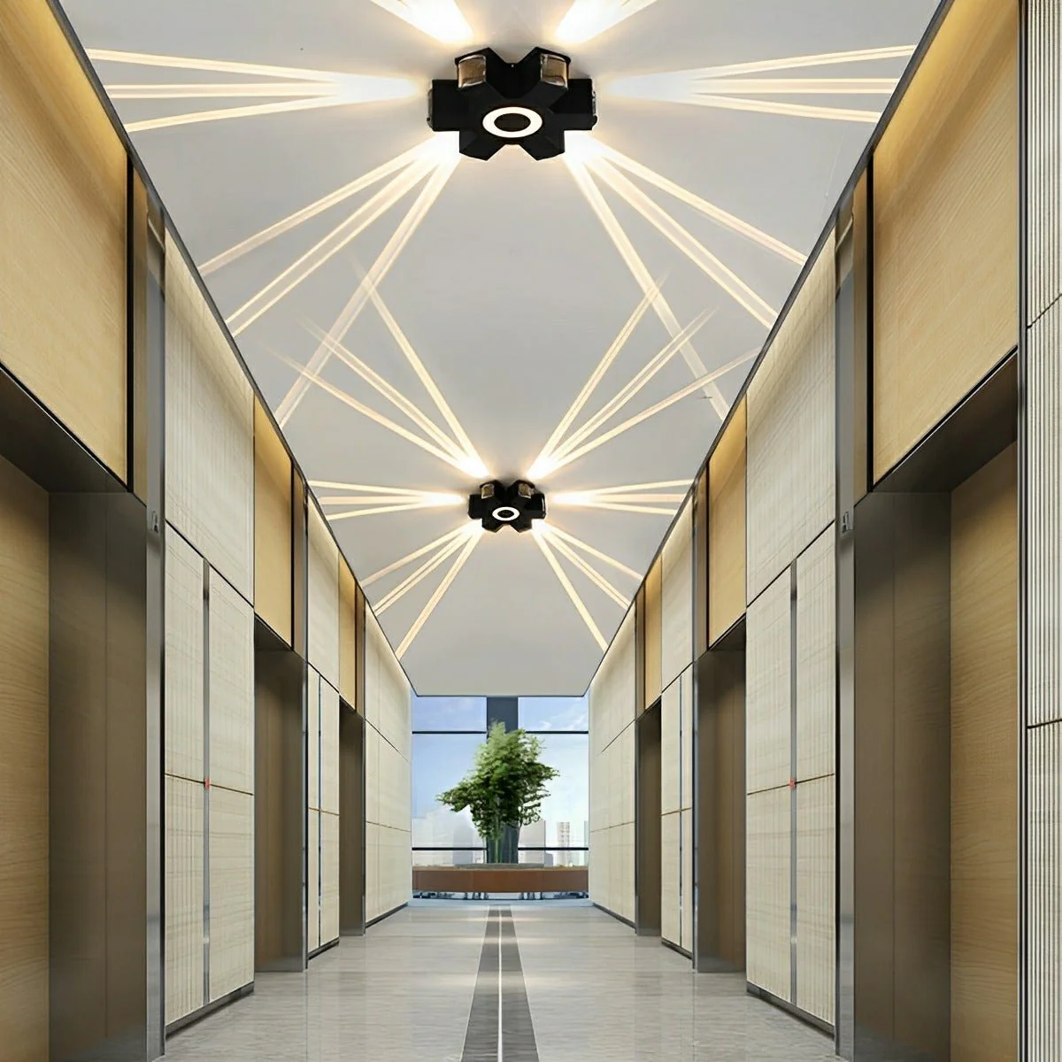 Modern Waterproof Black Outdoor LED Wall Lights Spotlights - Image 6