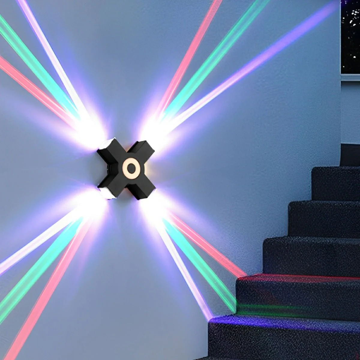Modern Waterproof Black Outdoor LED Wall Lights Spotlights - Image 8