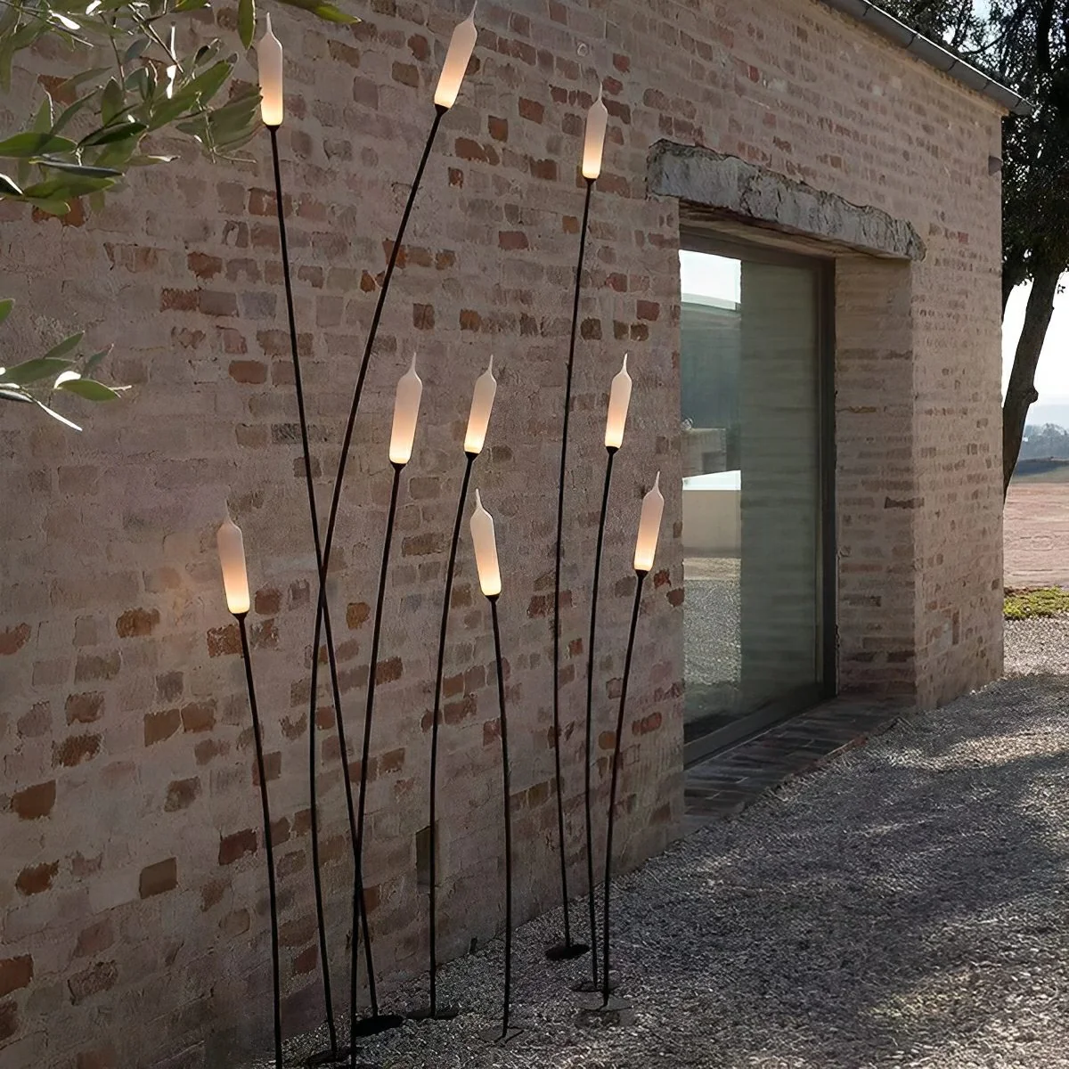 Modern Waterproof Cattail-Shaped LED Outdoor Landscape Pathway Lights - Image 2