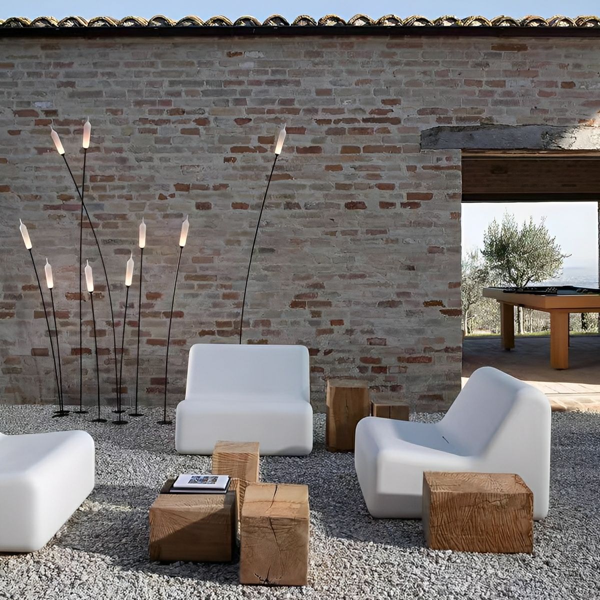 Modern Waterproof Cattail-Shaped LED Outdoor Landscape Pathway Lights - Image 6