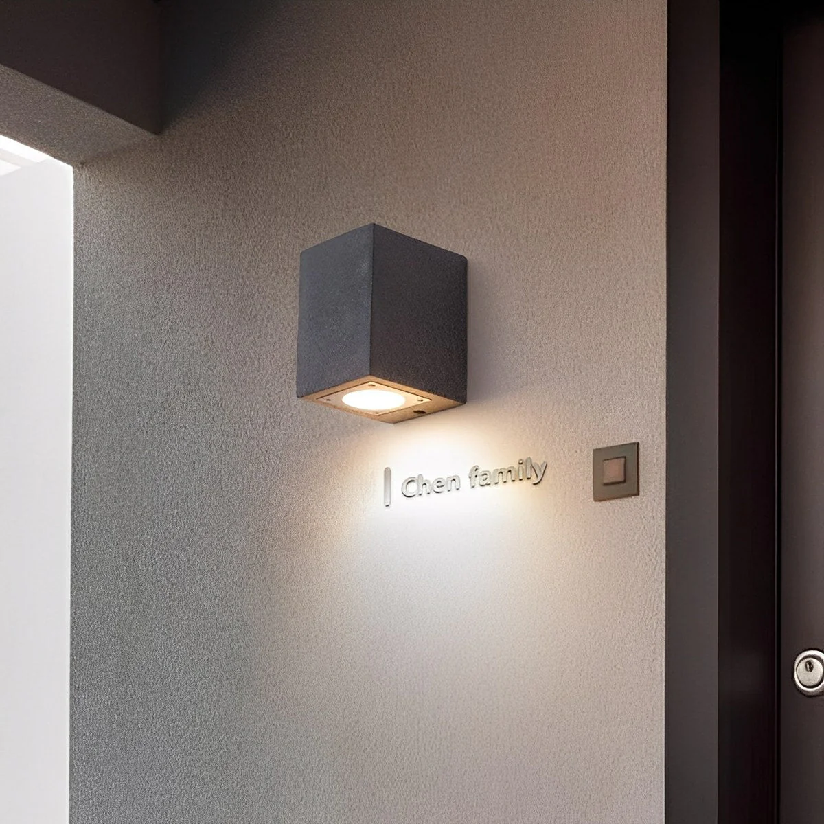 Modern Waterproof Cylinder Concrete LED Outdoor Wall Lights - Image 2