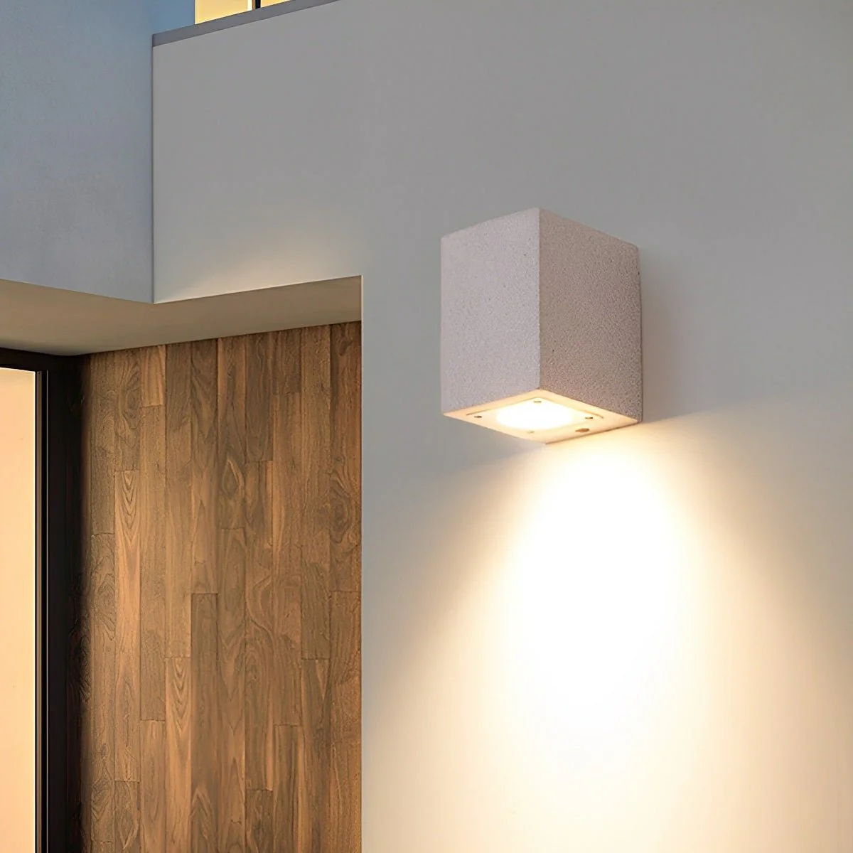 Modern Waterproof Cylinder Concrete LED Outdoor Wall Lights - Image 4