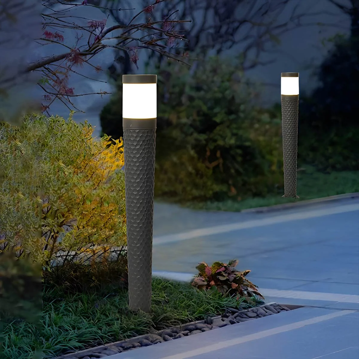 Modern Waterproof Cylinder Outdoor LED Lawn Pillar Lights - Image 2