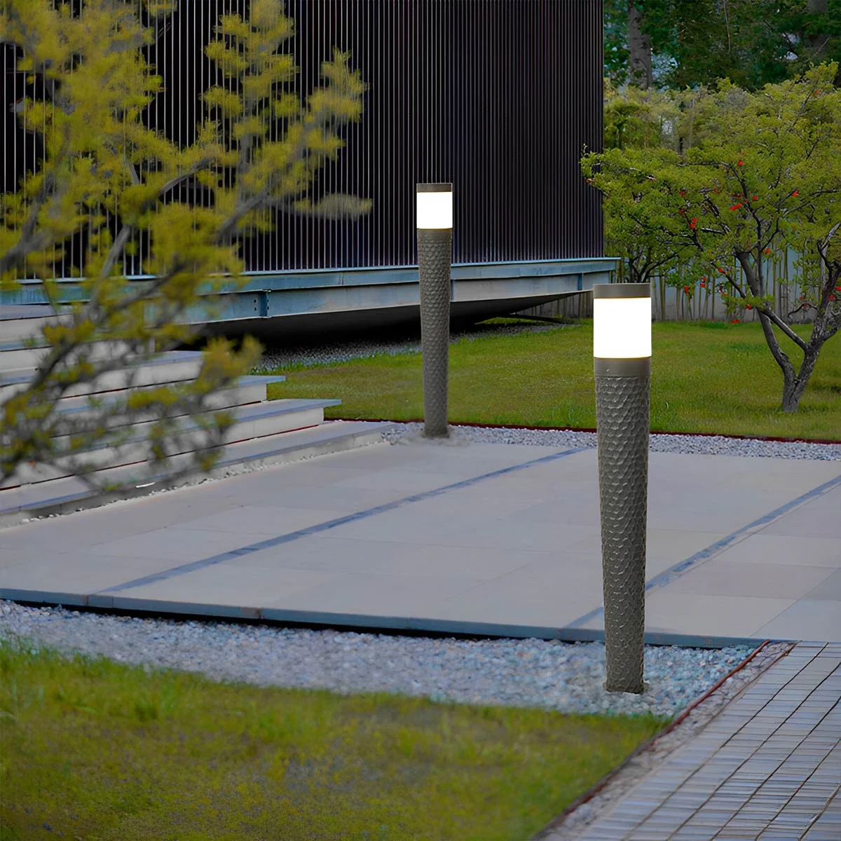 Modern Waterproof Cylinder Outdoor LED Lawn Pillar Lights - Image 3