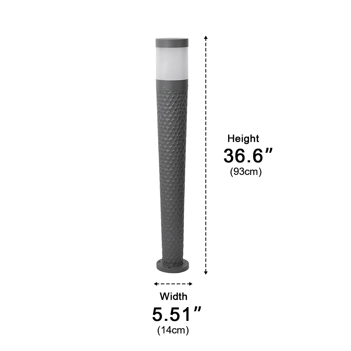 Modern Waterproof Cylinder Outdoor LED Lawn Pillar Lights - Image 9