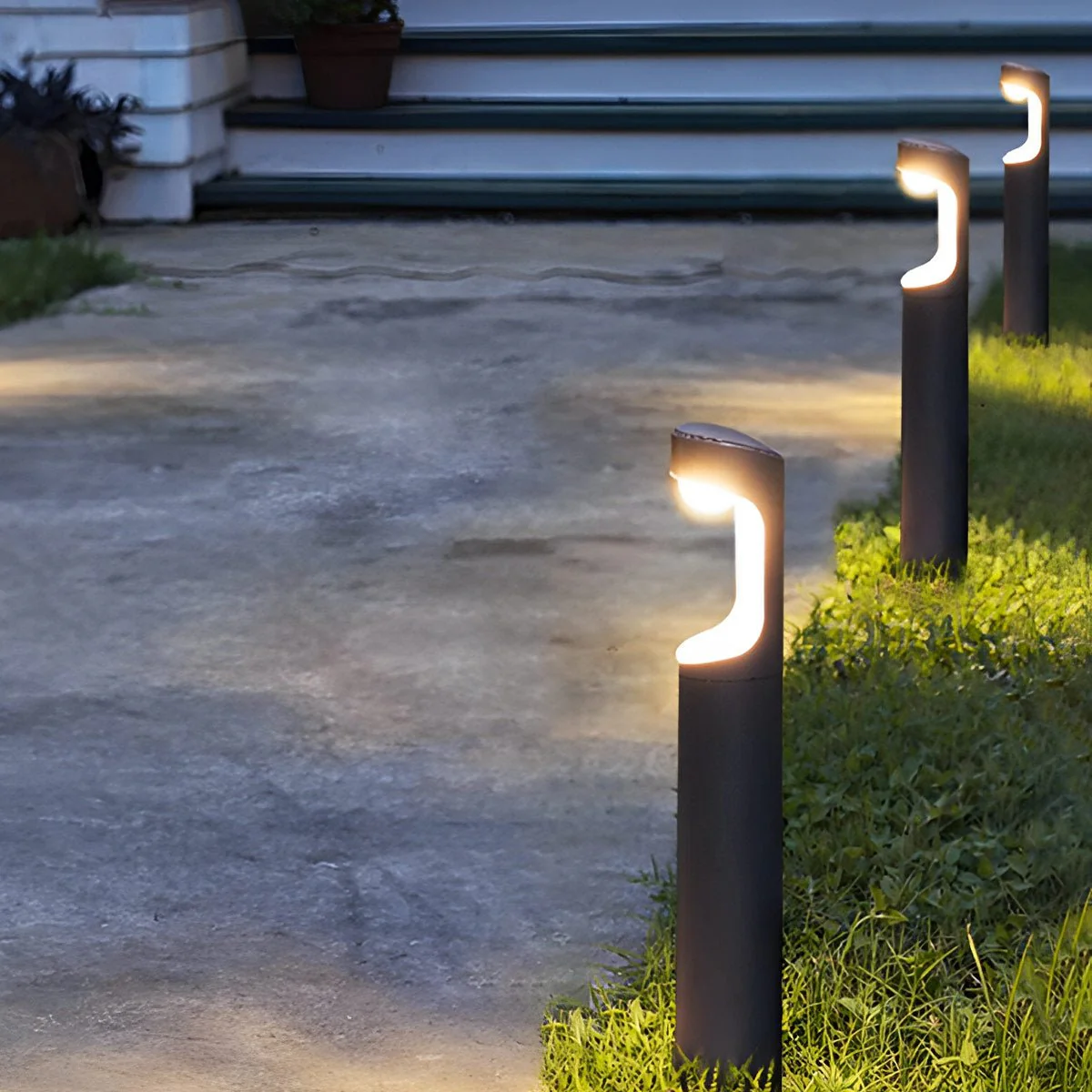 Modern Waterproof Geometric Outdoor LED Landscape Path Lights - Image 3