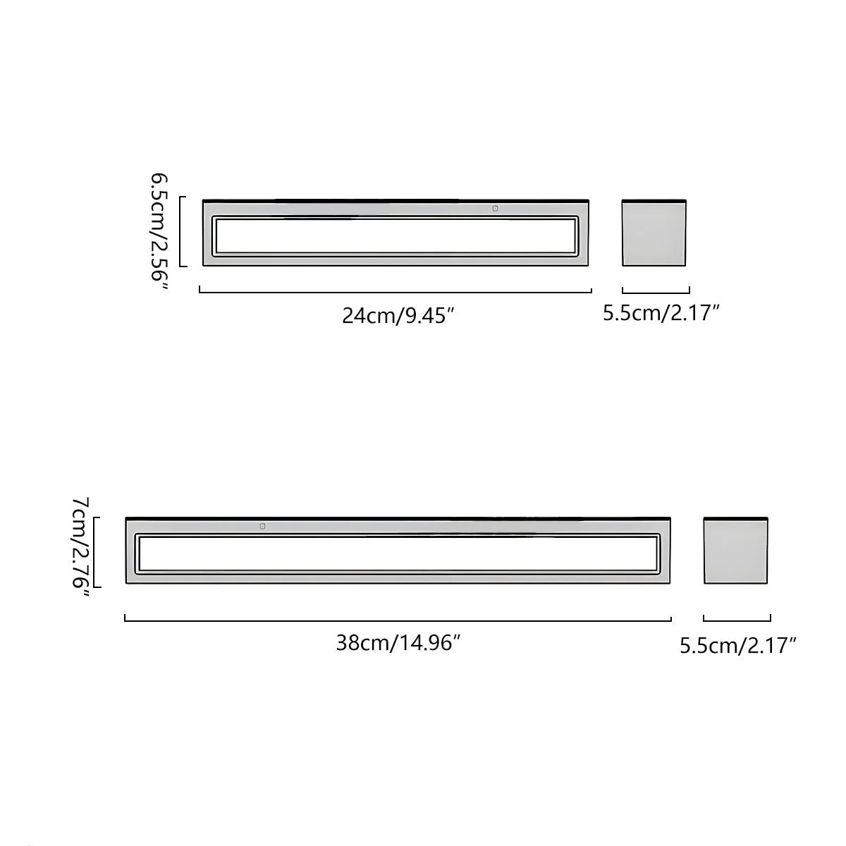 Modern Waterproof Outdoor Concrete Rectangular Down LED Porch Lights - Image 5