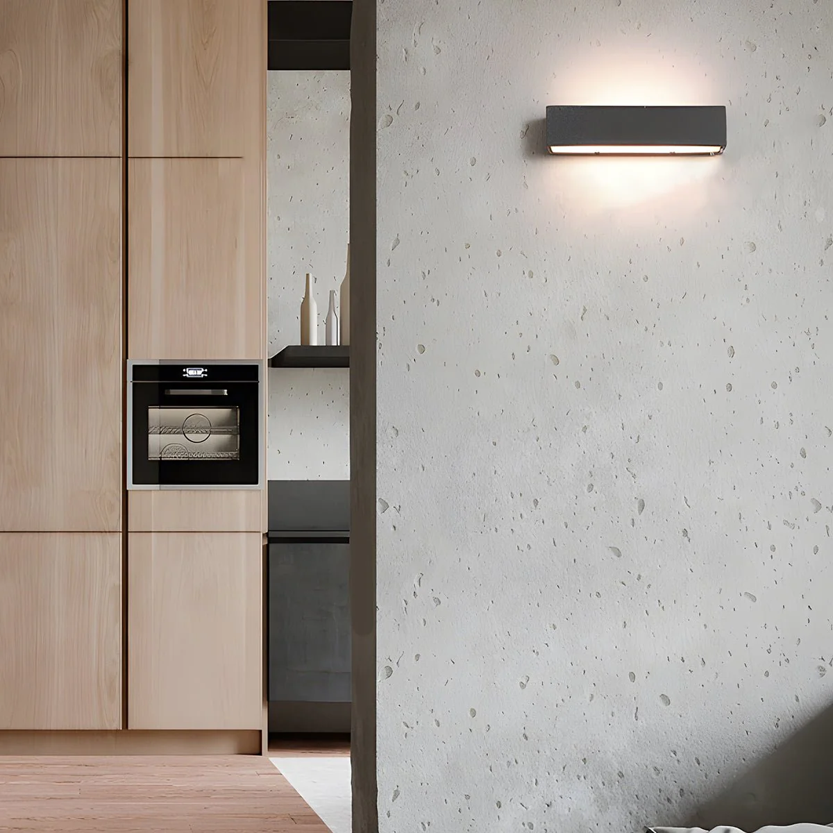 Modern Waterproof Outdoor Concrete Rectangular Up&Down LED Porch Lights - Image 5