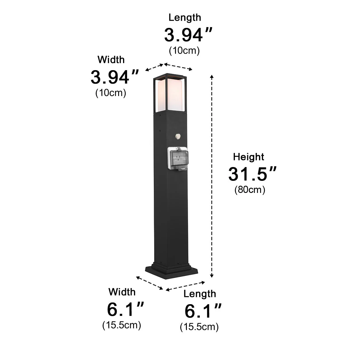 Modern Waterproof Outdoor LED Landscape Path Lights with Socket Charging Station - Image 12