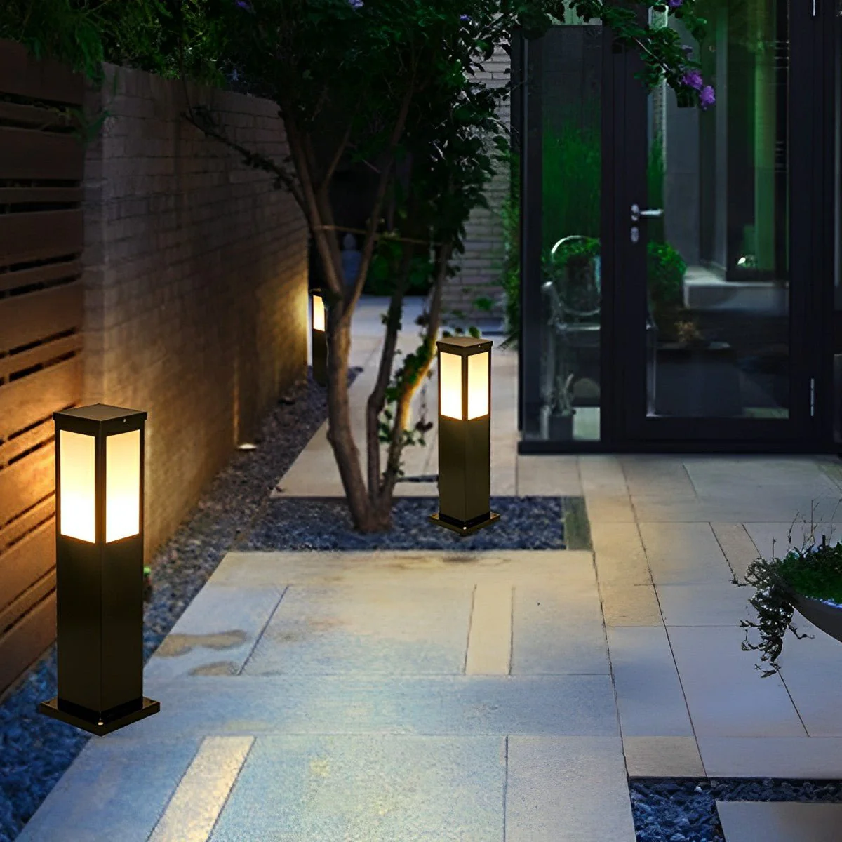 Modern Waterproof Rectangular Outdoor LED Landscape Path Lights - Image 2