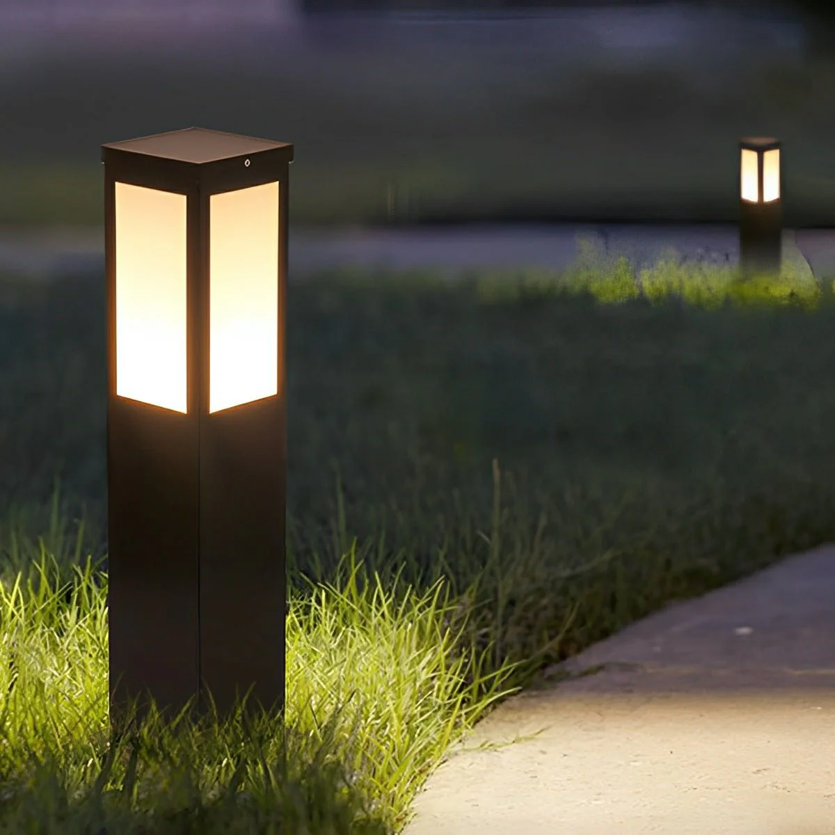 Modern Waterproof Rectangular Outdoor LED Landscape Path Lights - Image 3