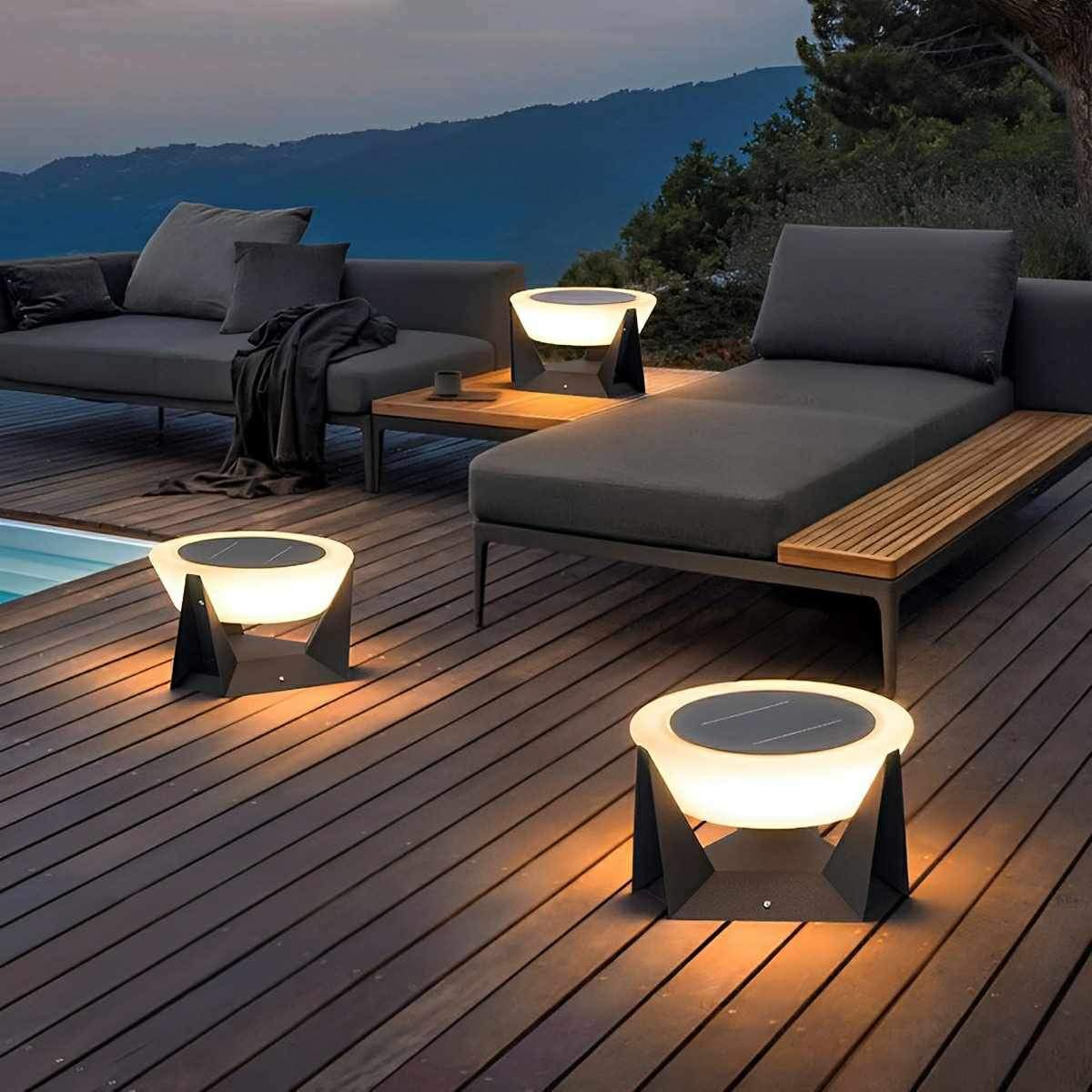 Modern Waterproof Round LED Outdoor Post Lights - Image 2
