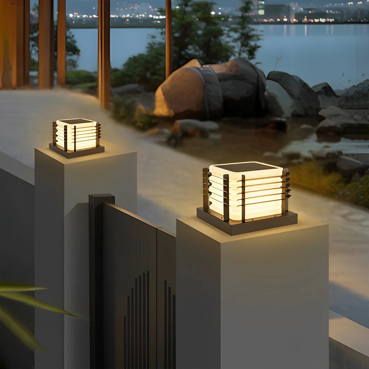 Modern Waterproof Square Fence LED Outdoor Post Lights - Image 3