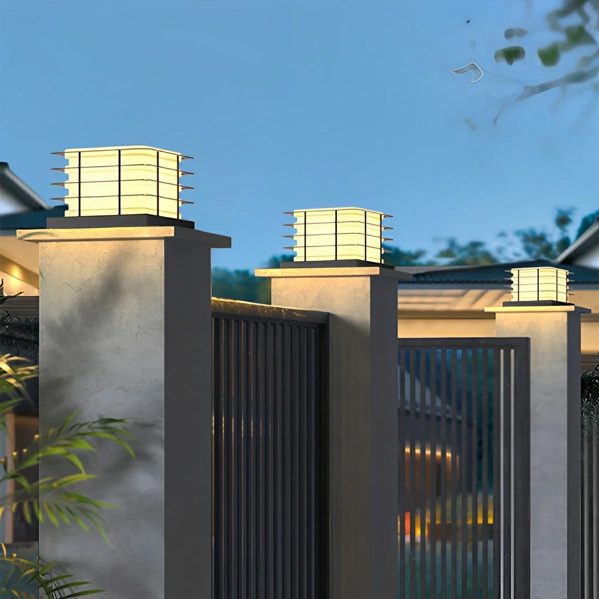Modern Waterproof Square Fence LED Outdoor Post Lights - Image 7