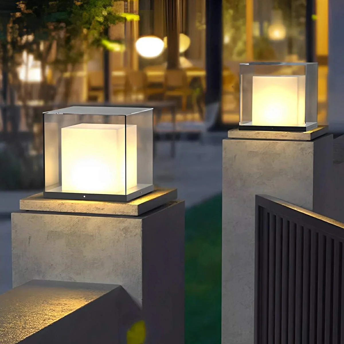 Modern Waterproof Square LED Outdoor Post Lights - Image 3