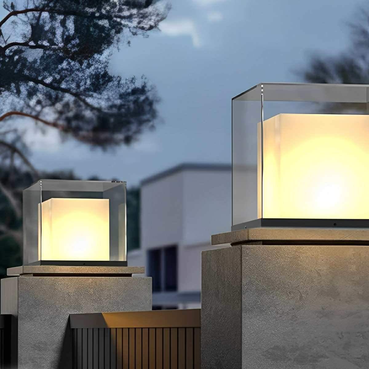 Modern Waterproof Square LED Outdoor Post Lights - Image 5
