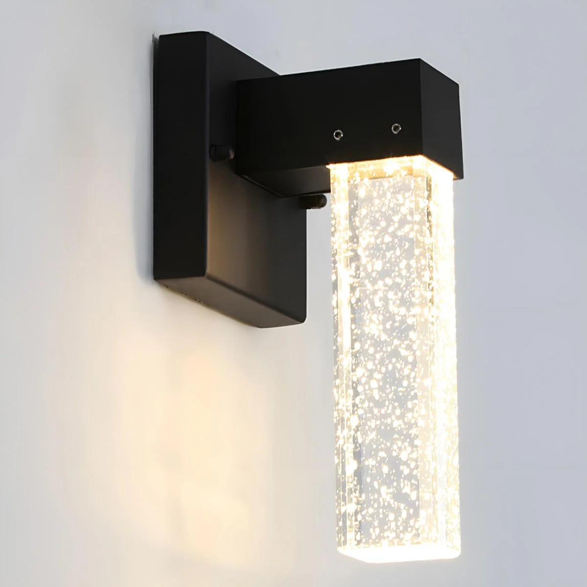 Modern Waterproof Square Long Strip Crystal LED Outdoor Wall Light - Image 6