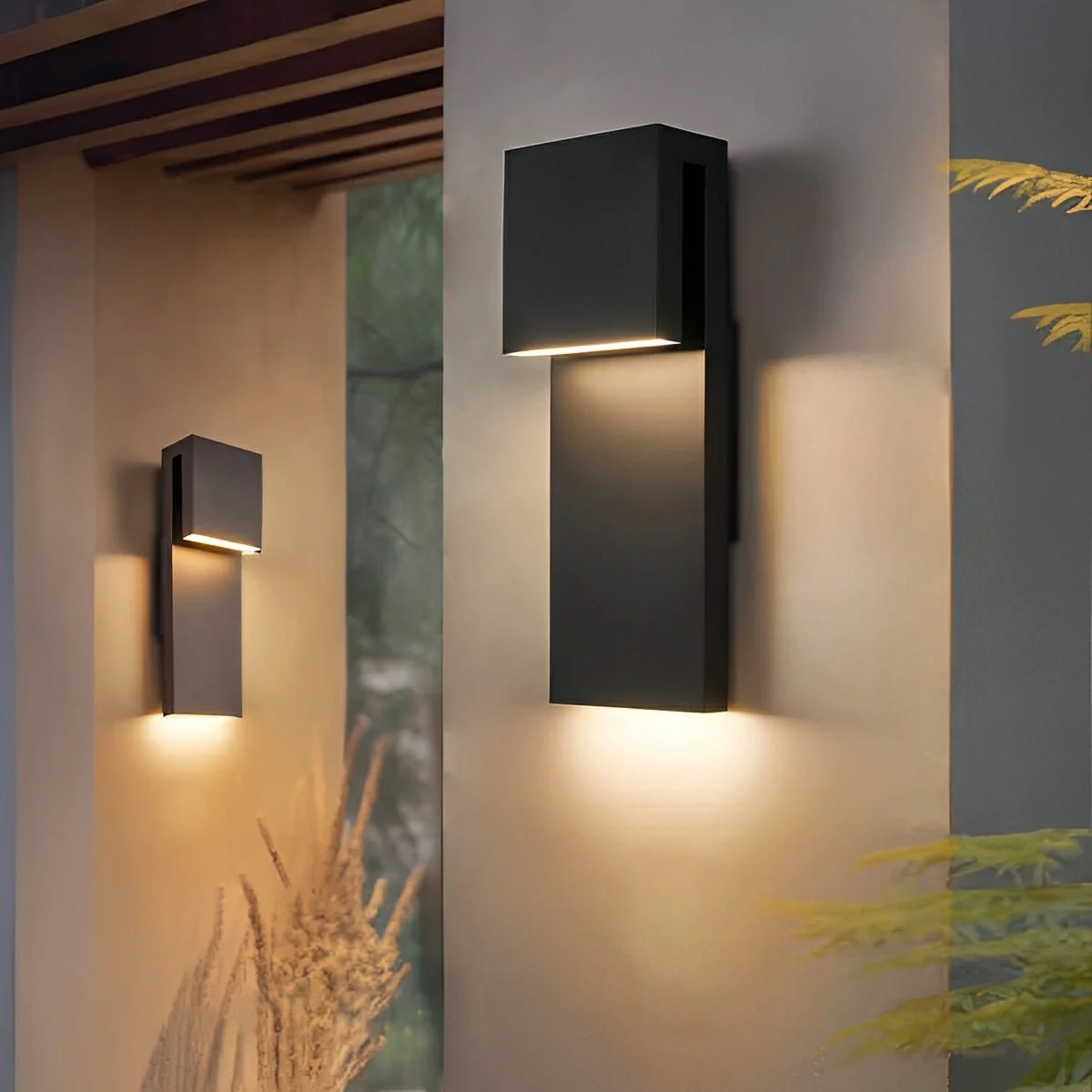 Modern Waterproof Tiered LED Outdoor Wall Lights - Image 2
