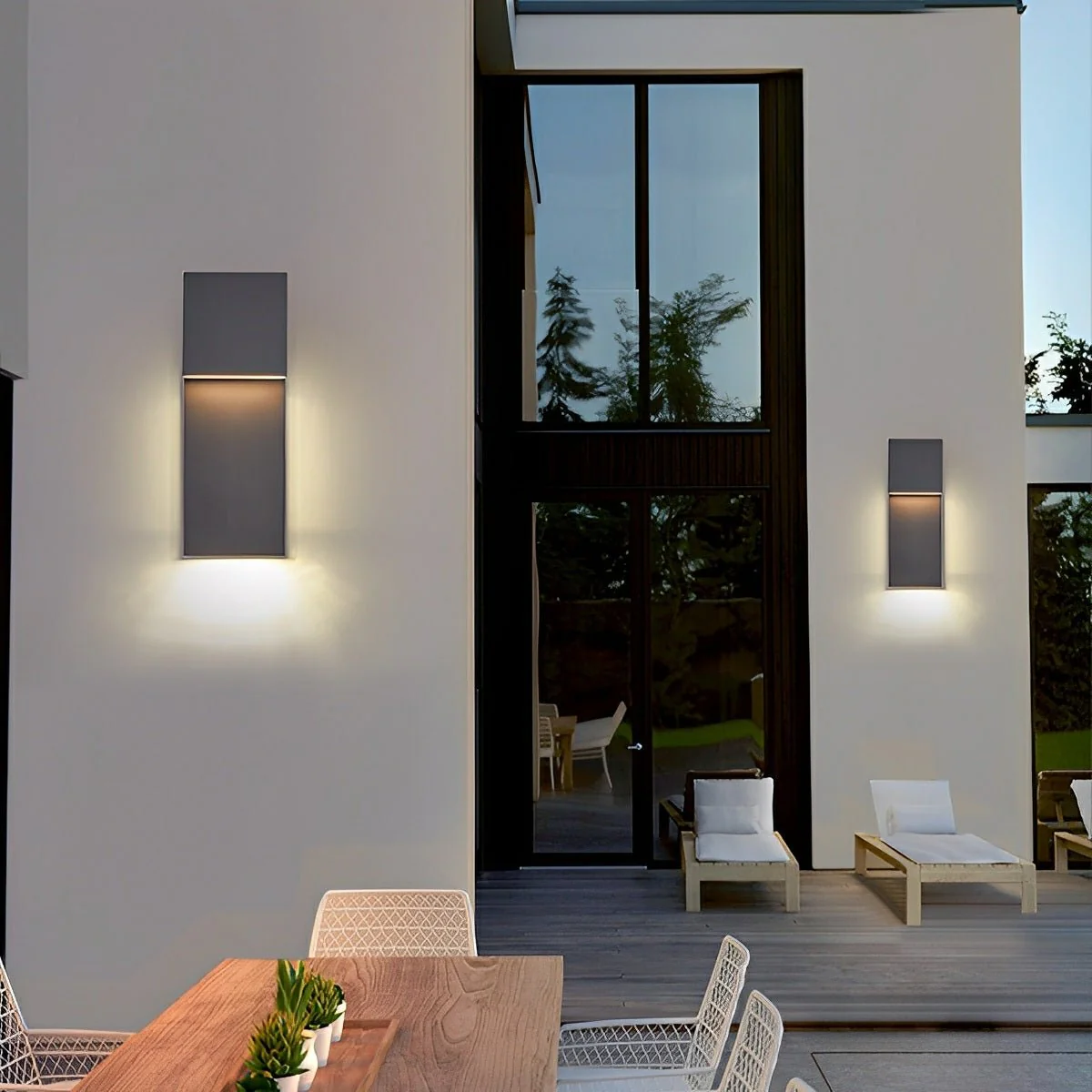 Modern Waterproof Tiered LED Outdoor Wall Lights - Image 6