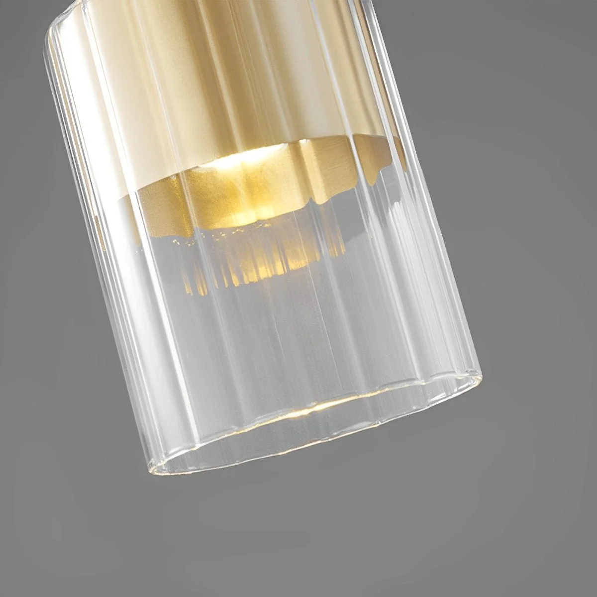 Modern Minimalist Chandelier Glass Brass Bedside Lighting - Image 6