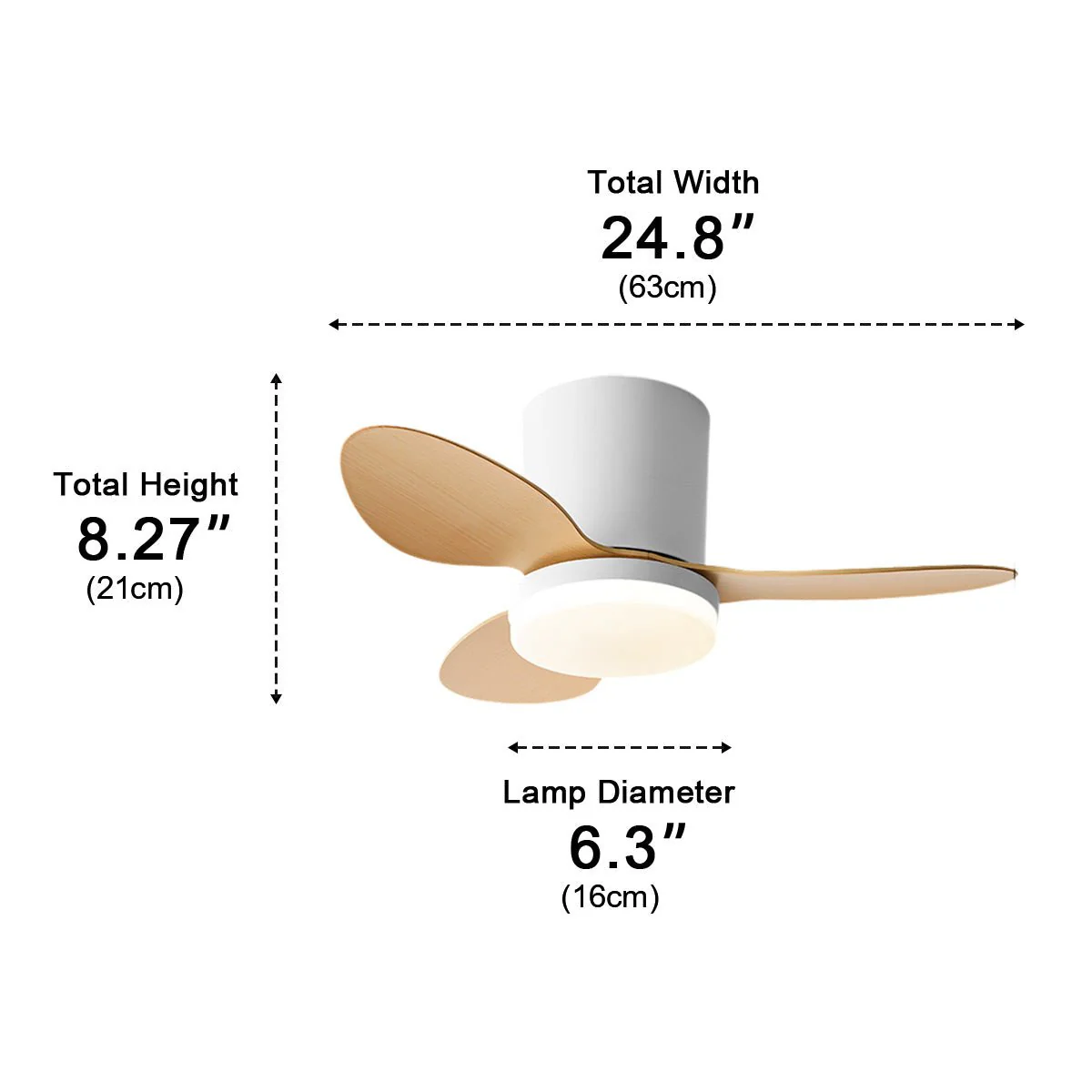 Nordic Modern Minimalist DC Motor Reverse LED Ceiling Fan Light - Image 14