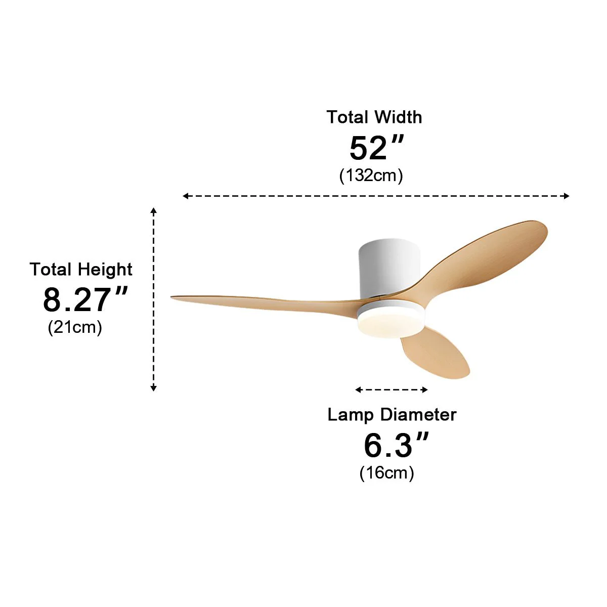 Nordic Modern Minimalist DC Motor Reverse LED Ceiling Fan Light - Image 16