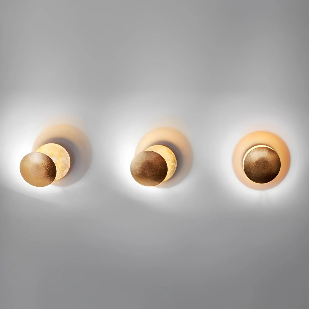 Nordic Postmodern Minimalist Moon Eclipse Creative Wall Sconce - Image 10