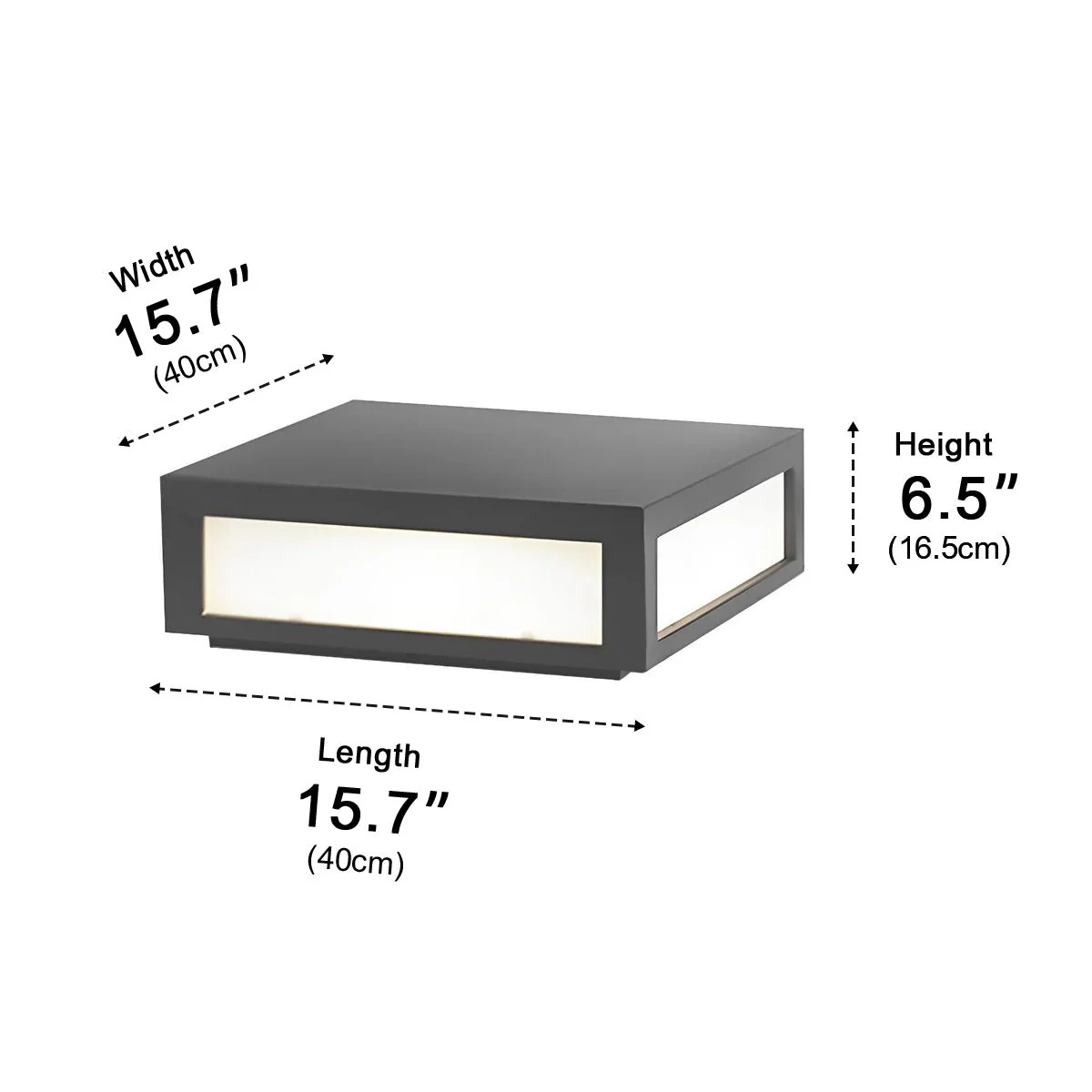 Waterproof Post Cap Aluminum Column Pedestal Light - Image 10