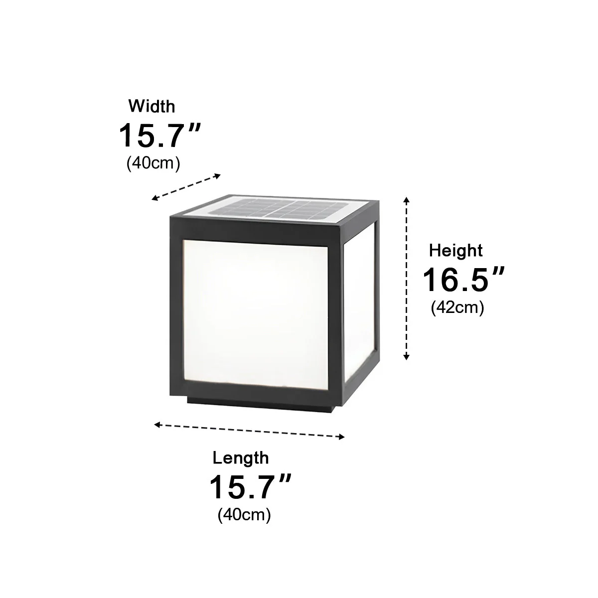Waterproof Post Cap Aluminum Column Pedestal Light - Image 13