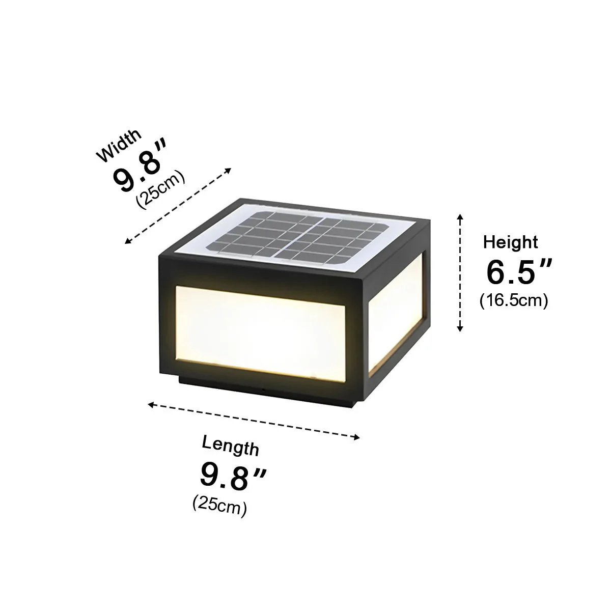 Waterproof Post Cap Aluminum Column Pedestal Light - Image 14
