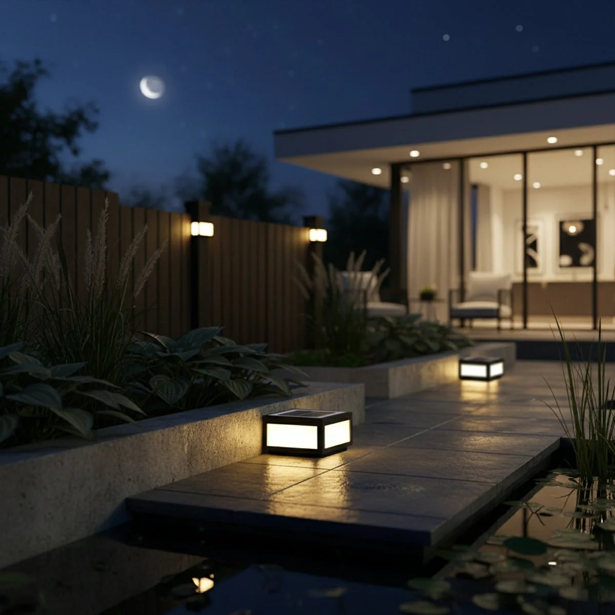 Waterproof Post Cap Aluminum Column Pedestal Light - Image 2