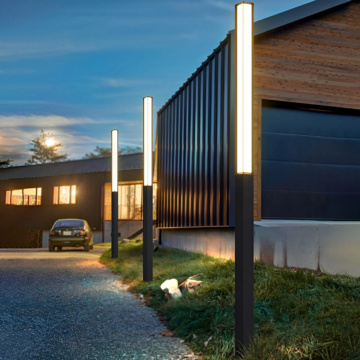 Waterproof High Pole Metal Outdoor Post Lights Pathway Lights - Image 2