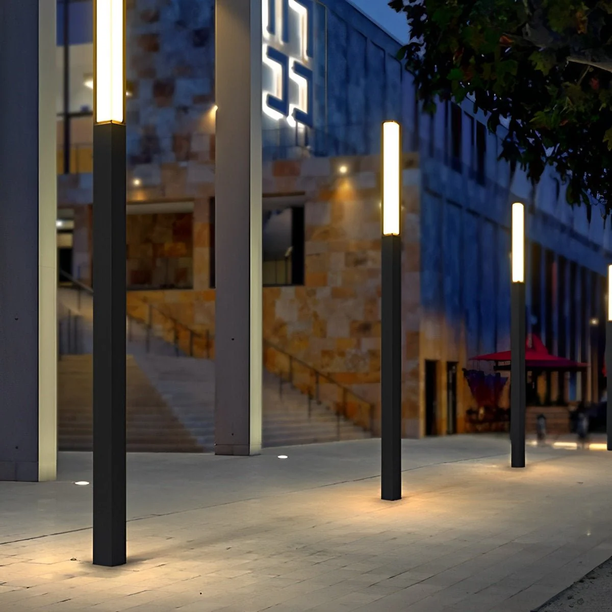 Waterproof High Pole Metal Outdoor Post Lights Pathway Lights - Image 4