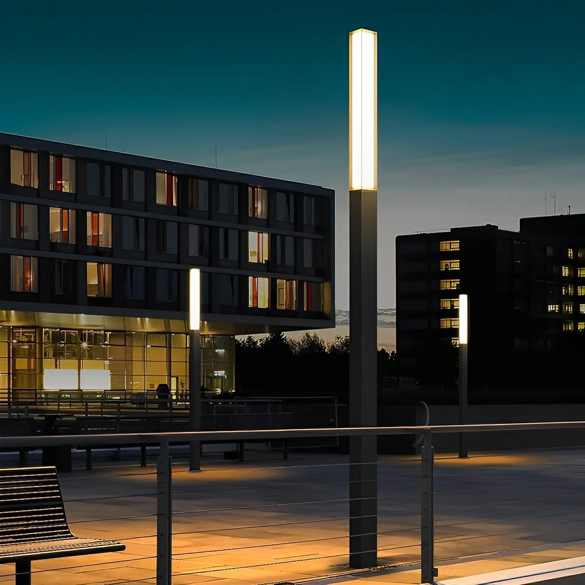 Waterproof High Pole Metal Outdoor Post Lights Pathway Lights - Image 5