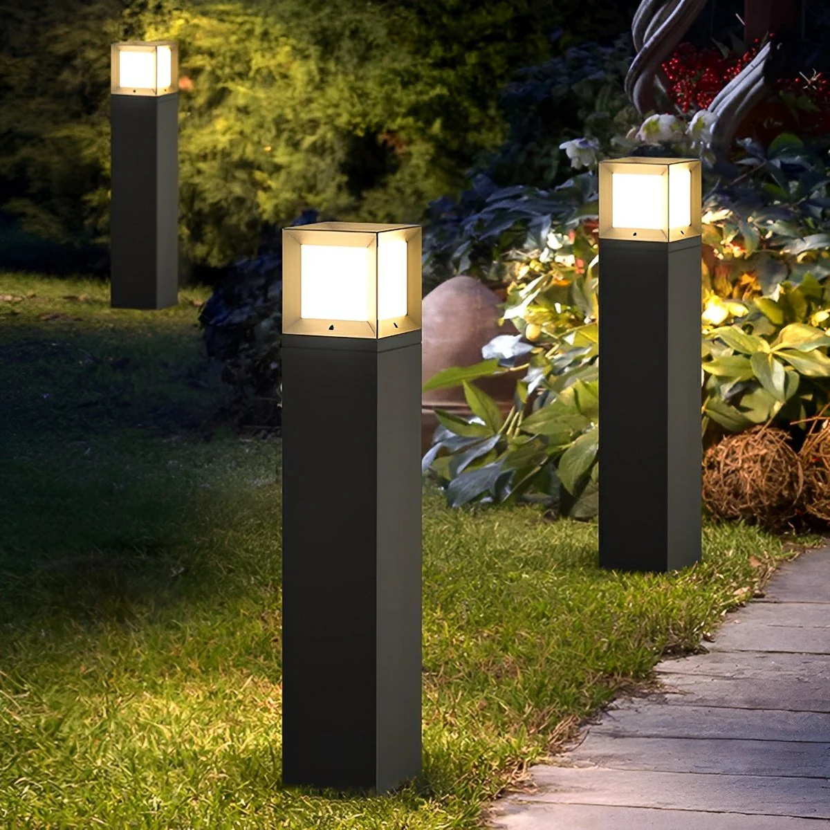 Waterproof High Pole Metal Outdoor Post Lights Pathway Lights - Image 7