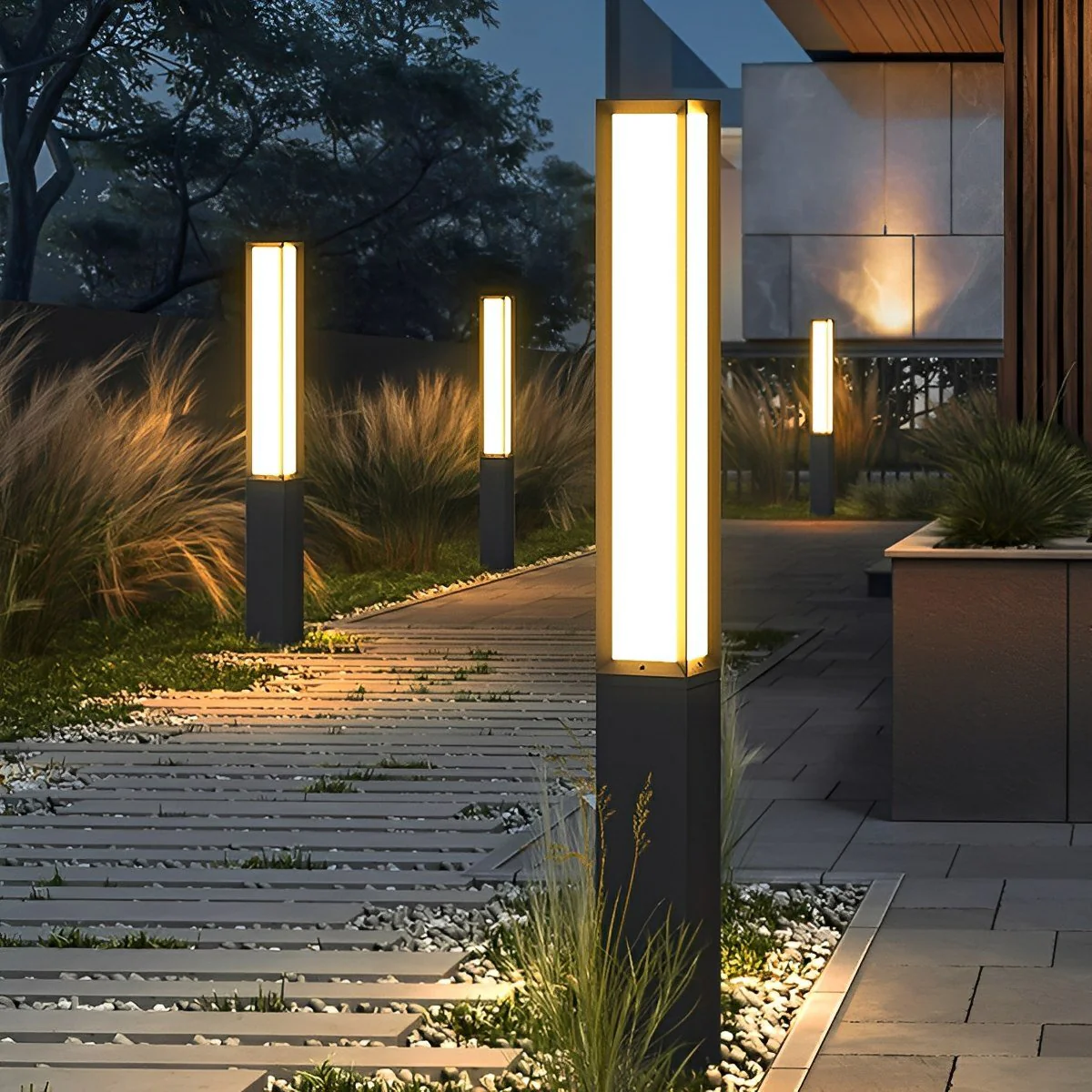Waterproof High Pole Metal Outdoor Post Lights Pathway Lights - Image 8