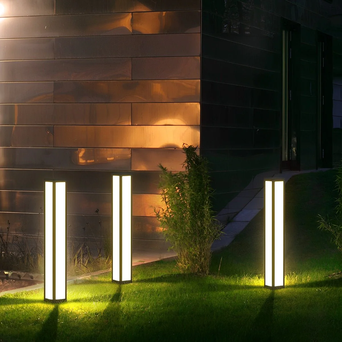 Waterproof LED Black Modern Outdoor Column Light - Image 3