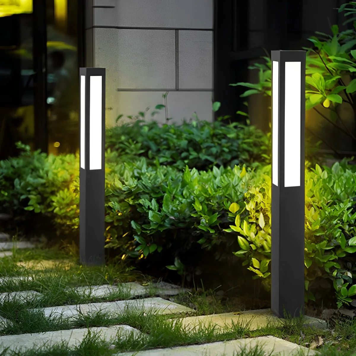 Waterproof LED Black Modern Outdoor Column Light - Image 7