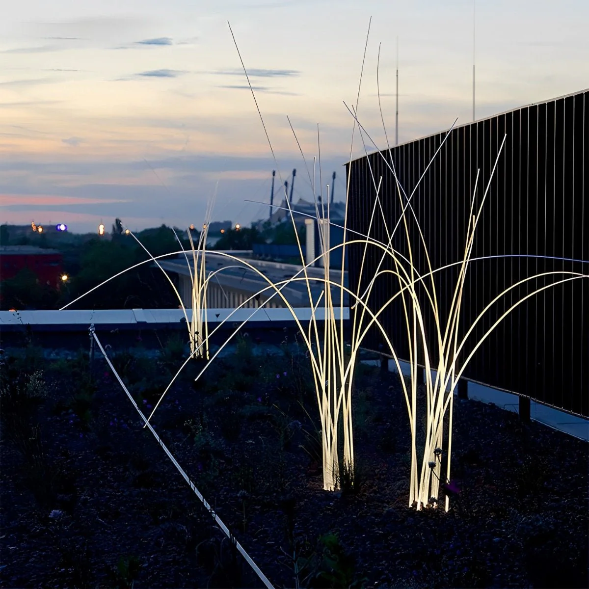 Waterproof LED Reed Fiber Optic Shaped Light Lawn Landscape Light - Image 3