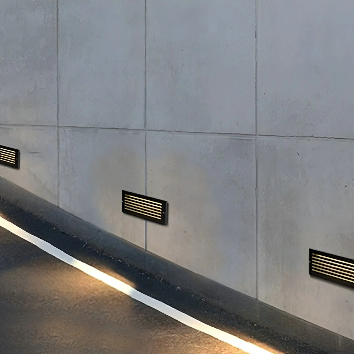 Outdoor Minimalist LED Recessed Stairway Wall Lights - Image 3