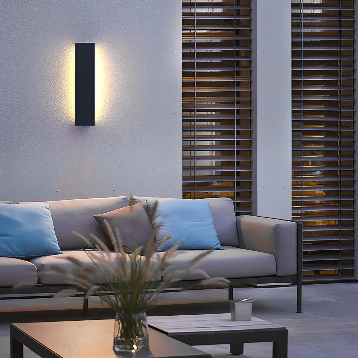 Outdoor Modern Waterproof Long Strip Bright LED Wall Light for Villa Courtyard - Image 3