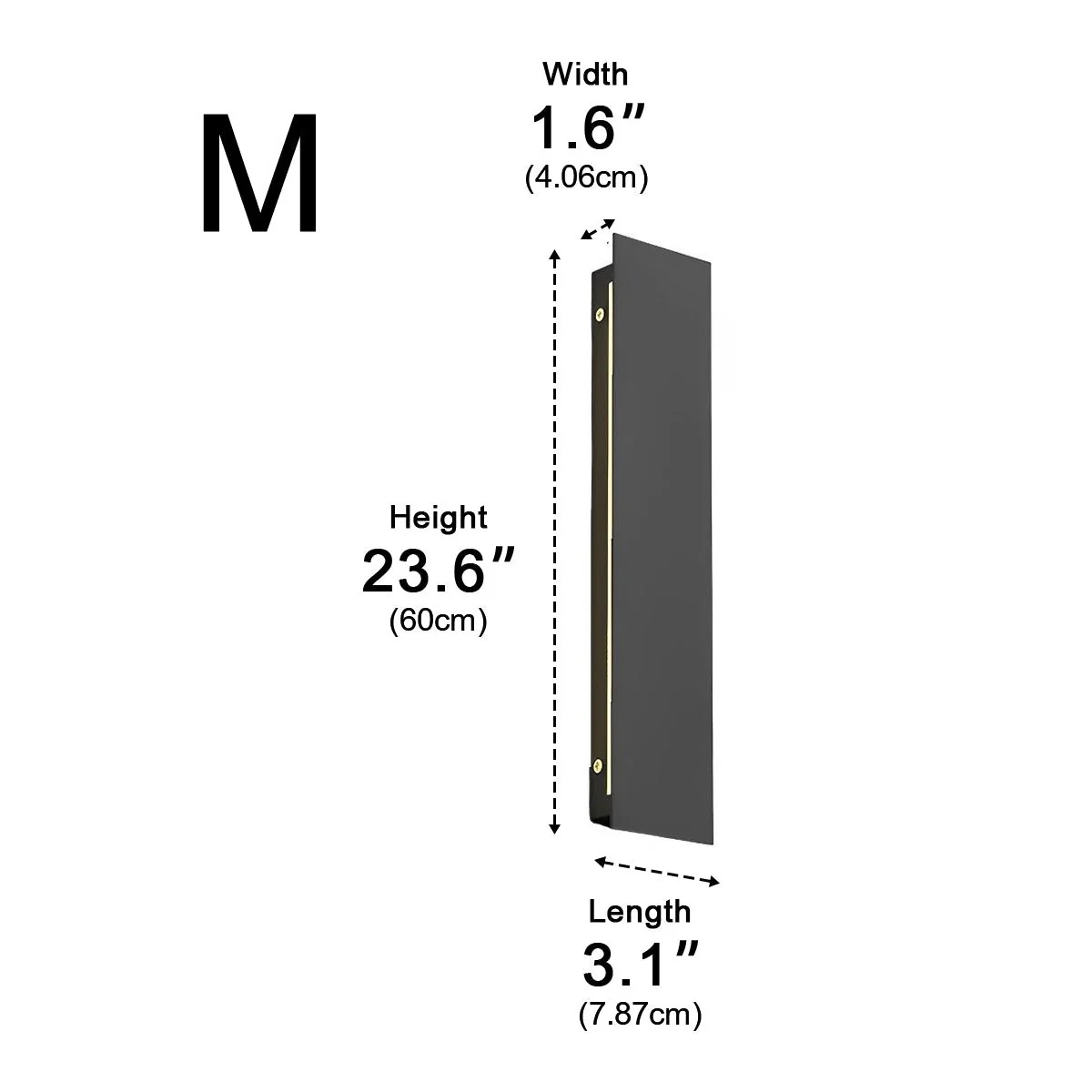 Outdoor Modern Waterproof Long Strip Bright LED Wall Light for Villa Courtyard - Image 9