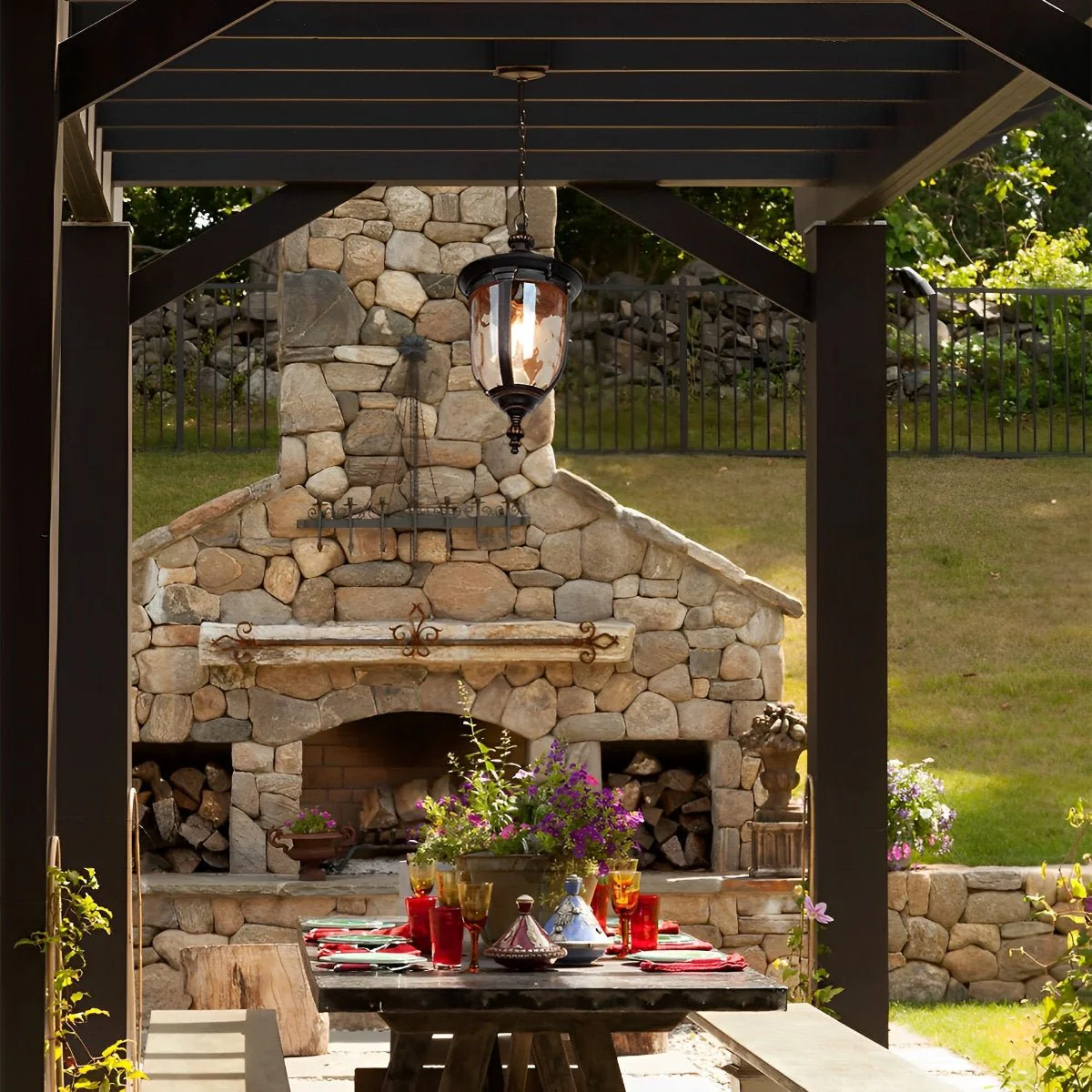 Waterproof Outdoor Pendant lights Hanging Lantern - Image 5