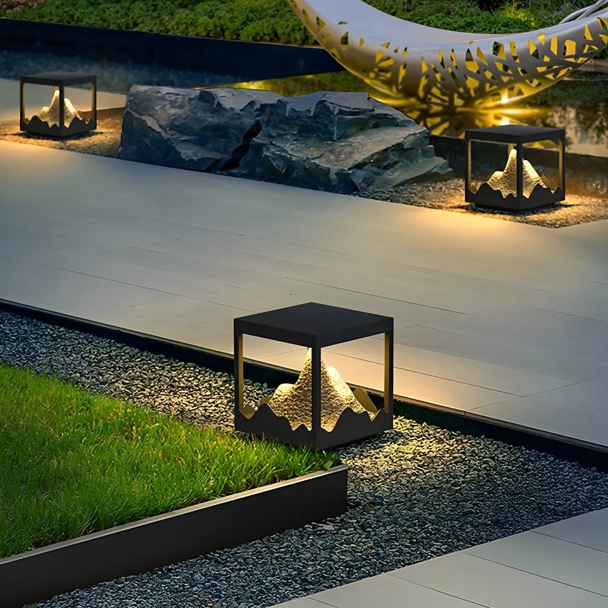 Waterproof Mountain Outdoor Post Cap Light Landscape Lighting - Image 10