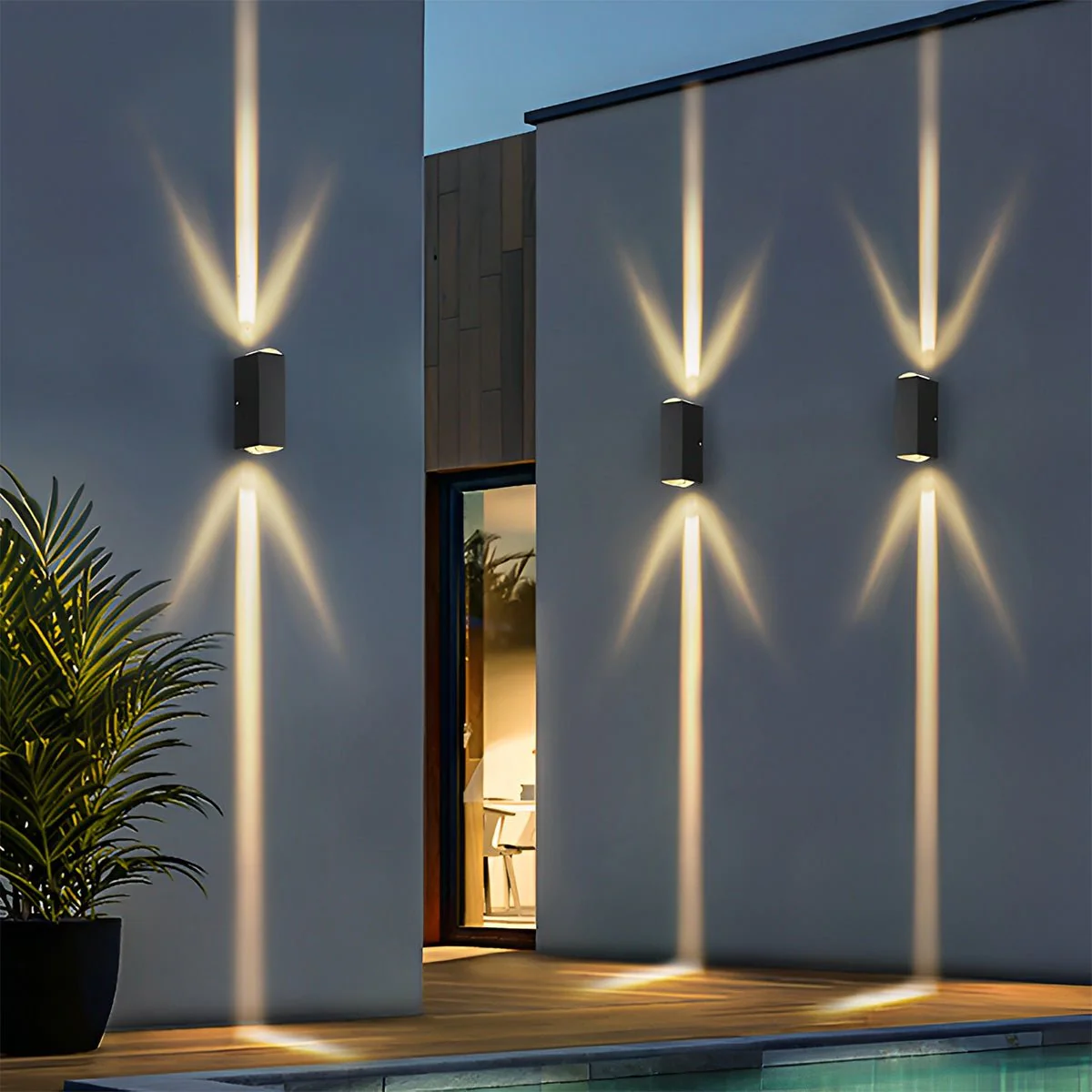 Up and Down LED Wall Light Outdoor Waterproof IP65 Interior Aluminum Corridor Stairs Lighting - Image 2