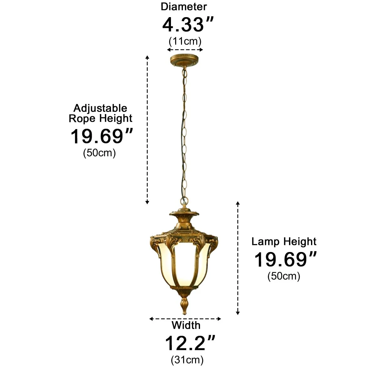 Outdoor Waterproof LED Ceiling Pendant Lights - Image 16