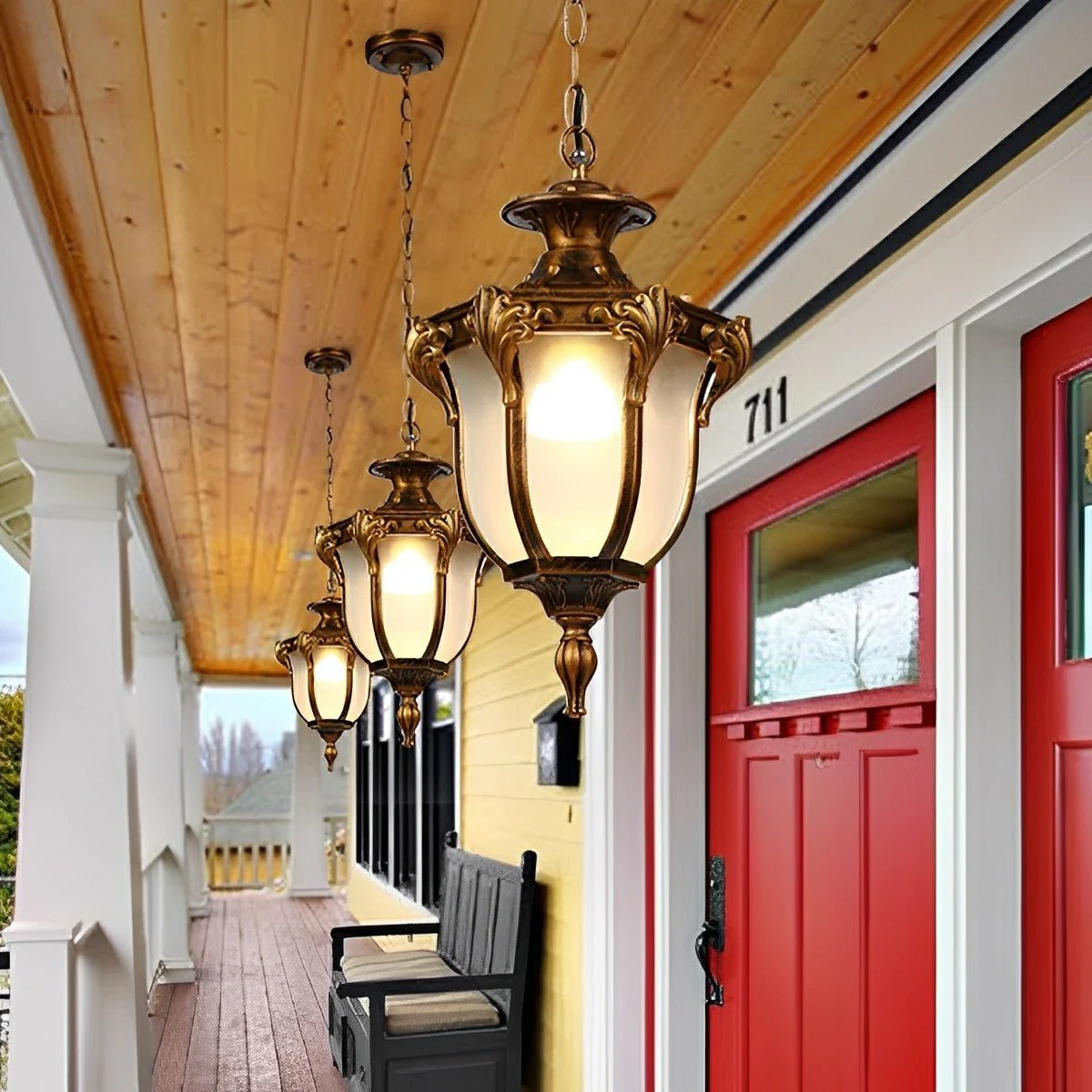 Outdoor Waterproof LED Ceiling Pendant Lights - Image 9
