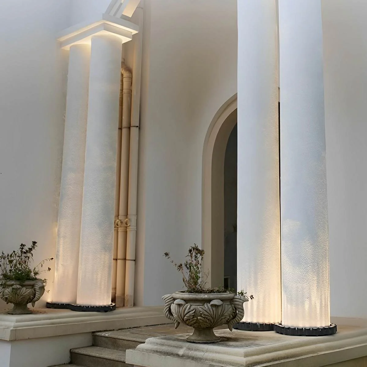 Outdoor Waterproof Ring Round LED Column Tree Light Spot Lights - Image 2