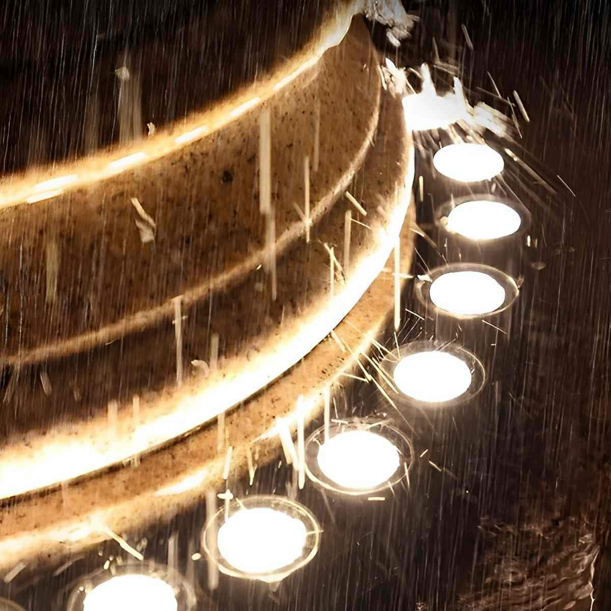 Outdoor Waterproof Ring Round LED Column Tree Light Spot Lights - Image 5